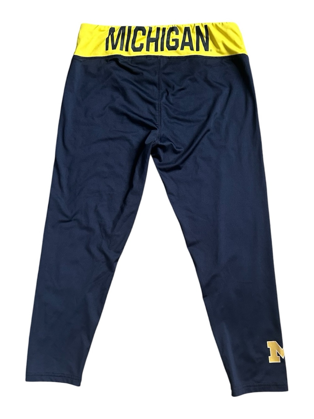 Colosseum Michigan Wolverines Capri Length Leggings size Large